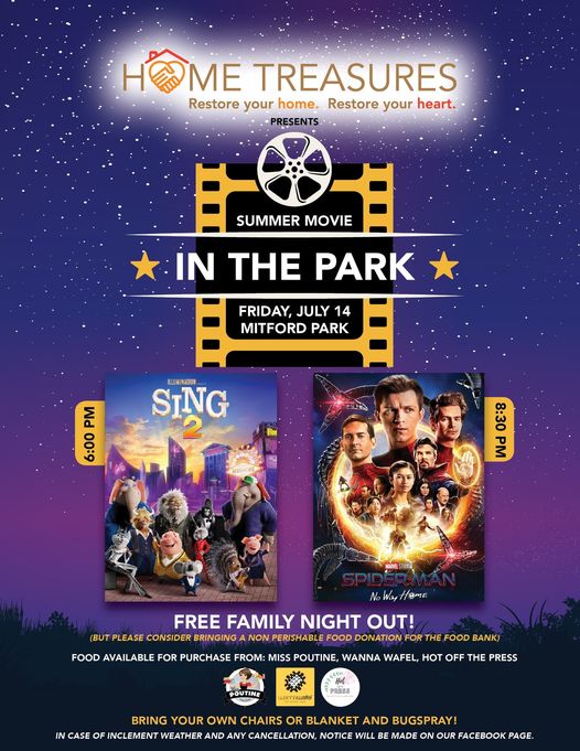 Home Treasures to offer free movie in the park CochraneNow Cochrane